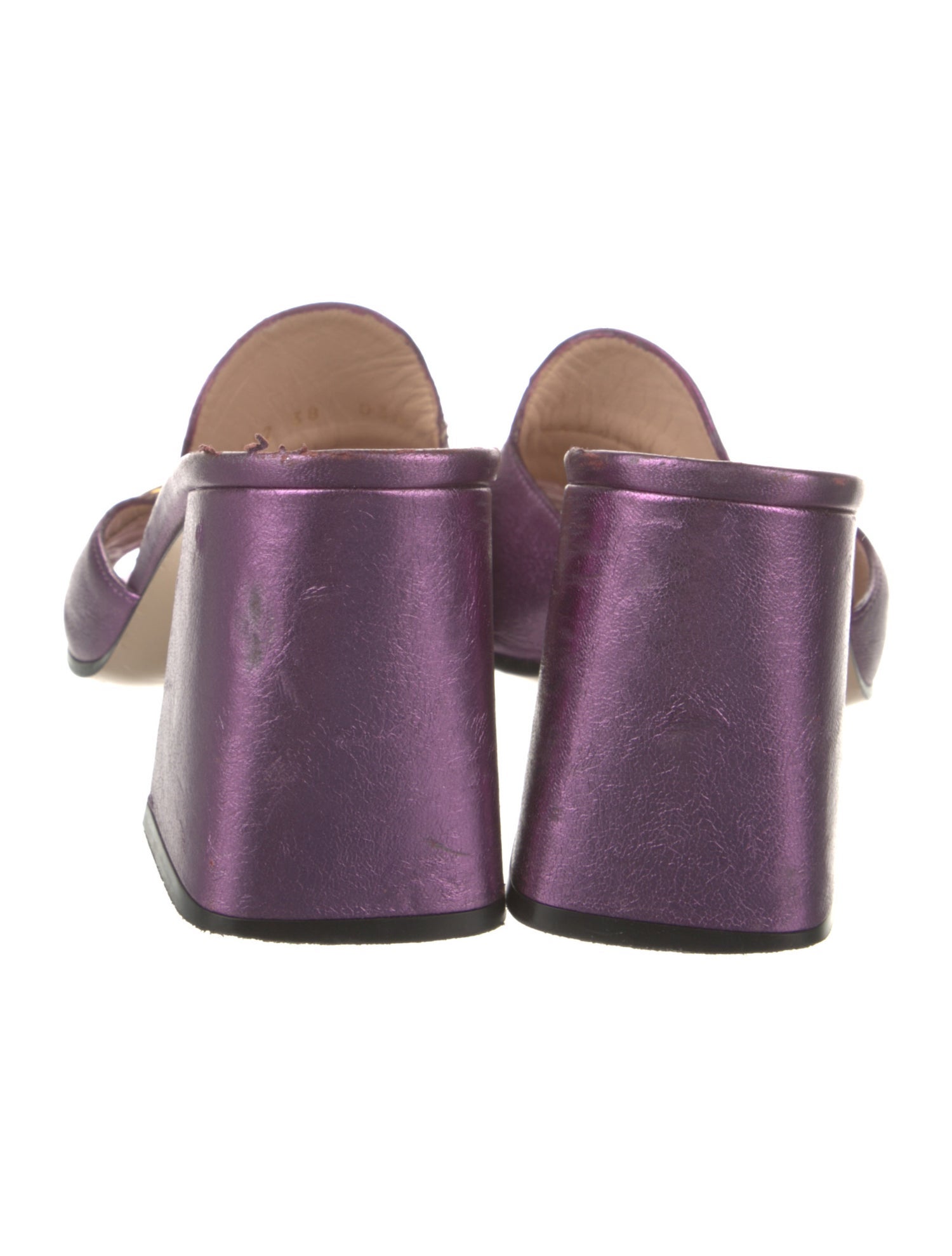 Gucci Horsebit Accent Leather Slides